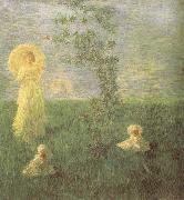 Gaetano previati In the Meadow Germany oil painting artist